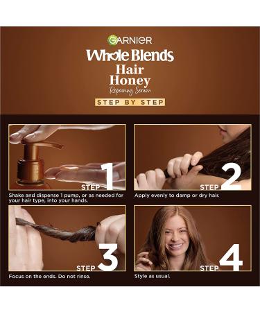 Garnier Whole Blends Honey Treasures Hair Repairing Serum 5.1 Fl Oz - 2 Pack - Buy Online on GoSupps.com