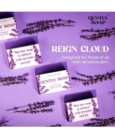 Sensitive Skin Bar Soap | Gentle Vegan Soap for Dry Itchy Skin | Handcrafted in USA | Essential Oil Free | As Seen on Shark Tank - Reign Cloud (Lavender - Buy Online on GoSupps.com