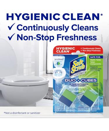 Soft Scrub In-Tank Toilet Cleaner Duo-Cubes - Alpine Fresh 4 Count (Pack of 2) | International Shipping Available - Buy Online on GoSupps.com