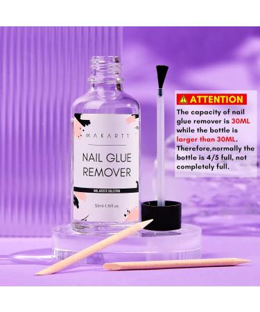 Makartt Nail Glue Remover for Press On Nails - 30ML Non-Acetone Debonder for Easy Removal - 1.05 Fl Oz - Buy Online on GoSupps.com
