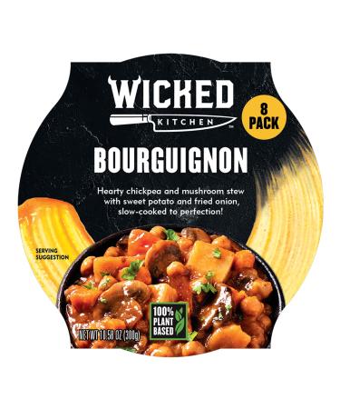 Wicked Kitchen Ready to Eat Meals Bourguignon (8-Pack) Vegan Stew- Microwavable Food - Plant-Based & Dairy-Free Instant Prepared Meals - GMO-Free