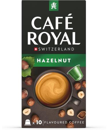 Caf Royal Noisette flavored 100 capsules for Nespresso coffee machine - Rainforest Alliance certified aluminum coffee capsules - Buy Online on GoSupps.com