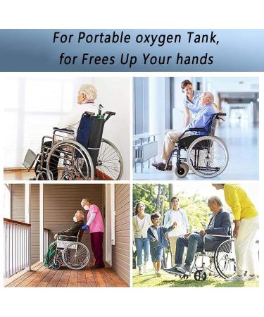 Dual Oxygen Bottle Storage Bag Wheelchair Hanging Bag Long/short Reinforced Mesh Bag Adjustable Straps Portable for Personal Use Family - Buy Online on GoSupps.com