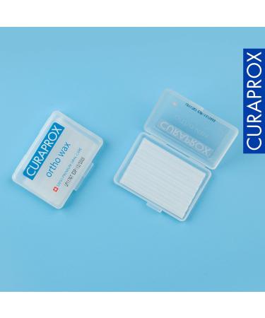Curaprox Ortho-Wax | Transparent & Tasteless Wax for Brackets & Braces | 7 Strips in Handy Case - International Shipping Available - Buy Online on GoSupps.com