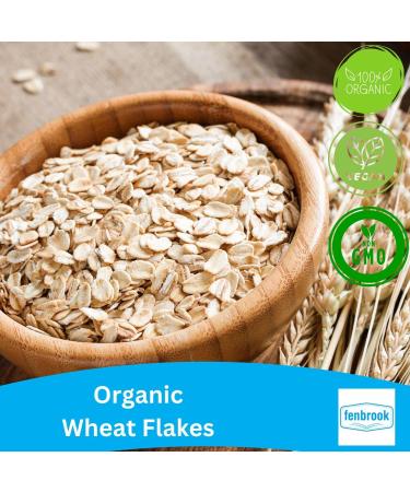 Organic Wheat Flakes 1kg | Certified Organic by Fenbrook Organic - Buy Online on GoSupps.com