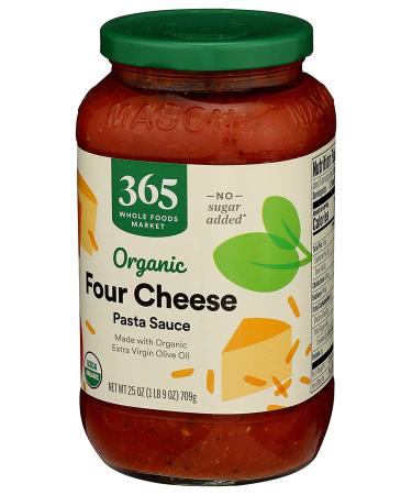365 by Whole Foods Market Organic Four Cheese Pasta Sauce - 25 Ounce - Buy Online on GoSupps.com