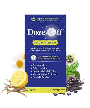 Organic Health Labs Doze-Off Natural Sleep Aid 30 Veggie Capsules