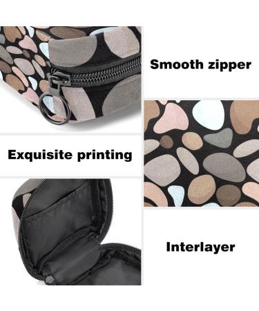 Portable Menstrual Cup & Sanitary Napkin Storage Bag | Cobblestone Print | Teen Girls & Women - Buy Online on GoSupps.com