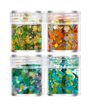 4 Bottles Special Shaped Nail Decorations 3D Nail Unique Accessories For Creative Nail Enthusiasts Nail Decorations For Festivals