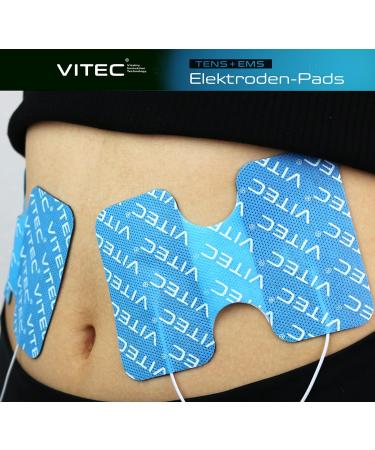 VITEC 2 Adhesive Electrode Patches for TENS & EMS - 13x9 cm Trainer Pads - International Shipping Available - Buy Online on GoSupps.com
