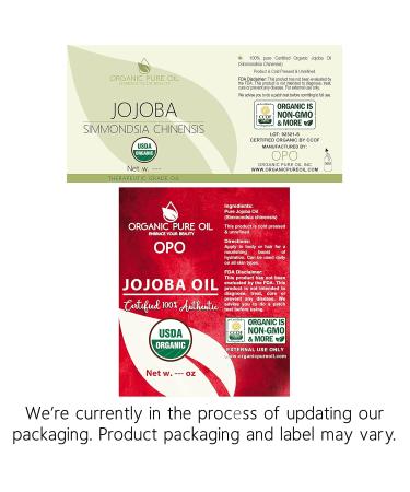 OPO Organic Jojoba Oil - 100% Pure Unrefined Cold Pressed USDA Certified Golden Jojoba Carrier Oil for Skin, Hair, and Body - 16 oz - Buy Online on GoSupps.com