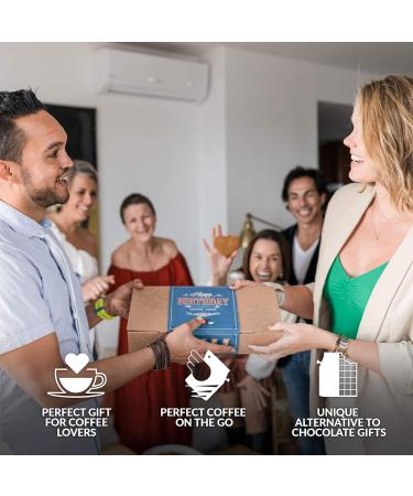 Gourmet Birthday Coffee Gift Set - 10 Finest Single Estate Specialty & Organic Coffees for Men & Women | Hamper Style Letterbox Gift Idea - Buy Online on GoSupps.com