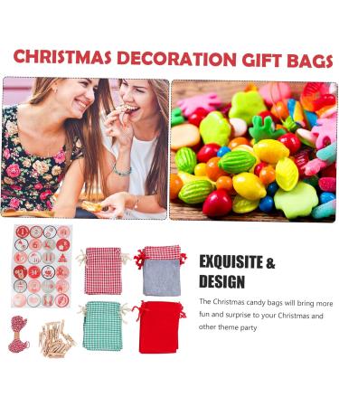 STOBAZA Nativity Advent Calendar 1 set Party Aging Advent Draw Bag Present Pouches Candy Hanging Christmas Countdown Bags - Buy Online on GoSupps.com