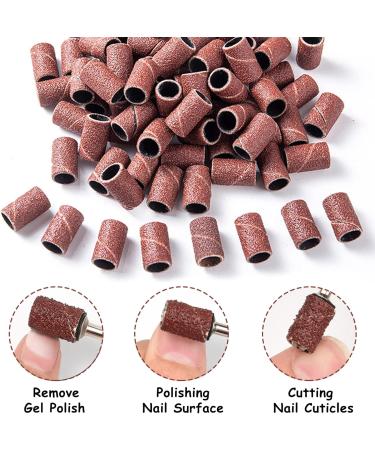iTGOOS 200 Pieces Sanding Bands and 2 Pieces Electric Nail Drill Bits for Professional Manicure and Pedicure Portable Manicure Pedicure Kit with Sanding Bands and Nail Drill Bits 80# 120# 180# 240# - Buy Online on GoSupps.com