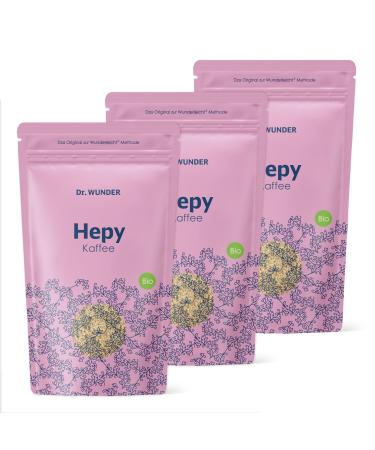 Dr. Wunder Wunder HEPY enema coffee 3-pack | 3 x 250g: Special green/golden coffee | particularly high caffeine and acid content