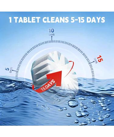 Buy Automatic Toilet Bowl Cleaner Tablets - Long-Lasting Deodorizing & Descaling (6 Pack) - Powerful Blue Tablets for Bathroom Freshness - Buy Online on GoSupps.com