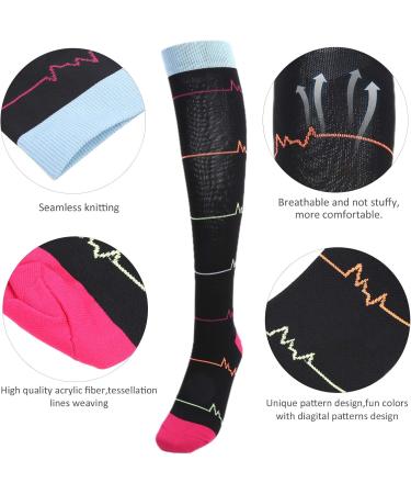 Jerliflyer Compression Socks - Breathable Black Lightning Sports Stockings for Optimal Calf Care | Elastic Acrylic Fiber International Shipping Available - Buy Online on GoSupps.com