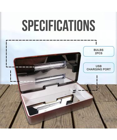 JJ CARE Premium Phone Sterilizer Box - Home & Beauty Sterilizer - Wood Red - Buy Online on GoSupps.com