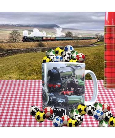 Classic Iconic Steam Locomotive Trains Personalised Mug with Choice of Sweets Gift - Buy Online on GoSupps.com