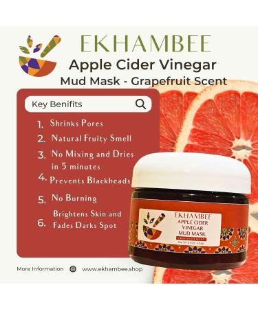 Revitalize Your Skin with Vitamin C Mud Mask - Pore Minimizer & Blackhead Remover for Women - 4.5 Oz Clay Facial Mask - Buy Online on GoSupps.com