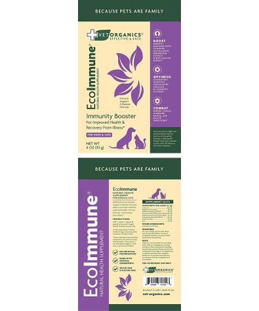 Vet Organics EcoImmune - Natural Immune Support Supplement for Dogs & Cats (4 oz) - Buy Online on GoSupps.com
