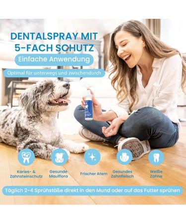 Golden Pets Dental Spray for Dogs & Cats - 200ml Natural Bad Breath & Tartar Prevention - Highly Rated Dental Care - Buy Online on GoSupps.com
