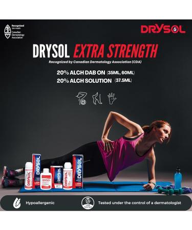 Drysol Clinical Strength Antiperspirant Available with the Best Clinical Strength Protection (Drysol 12% Regular) Regular dab-on 35 ml - Buy Online on GoSupps.com