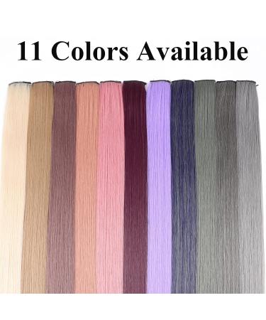 Rainbow Clip-In Hair Extensions - 24 Smooth White Tea Ash 2PCS - Premium Quality Colored Strands - Buy Online on GoSupps.com