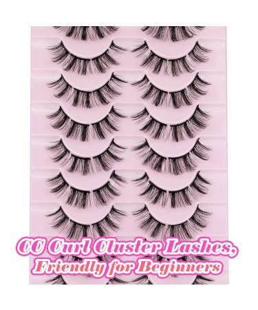 JIMIRE Clusters Wispy Faux Mink Eyelash Extensions - Natural Look, Fluffy, 3D DIY - 8-15MM Multipack - Buy Online on GoSupps.com