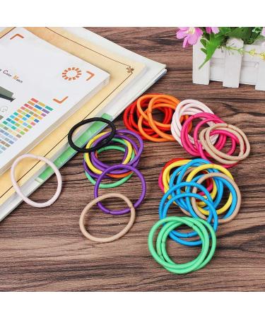 JCF Elastic Hair Bands 50Pcs - Multicolor Hair Ties for Women and Girls - Buy Online on GoSupps.com