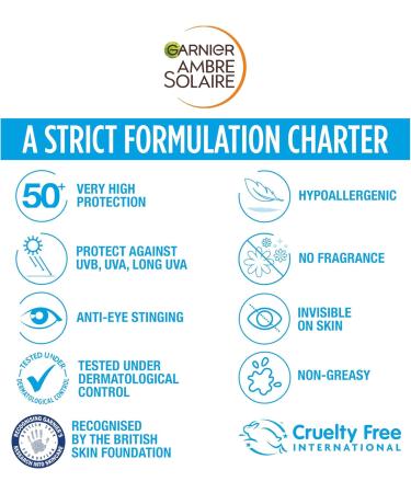 Garnier Ambre Solaire Anti-Dark Spots & Anti-Pollution Protection Fluid SPF50+ 40ml - Buy Online on GoSupps.com