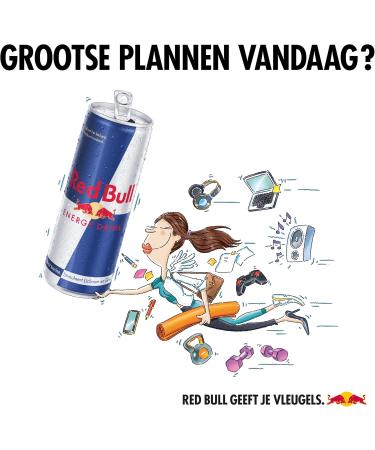 Red Bull - Energy Drink - sleekcan - 24x25 cl - NL - Buy Online on GoSupps.com
