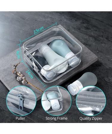 Gemice TSA Approved Travel Bottles - Leak Proof Silicone Squeezable Containers Set (16 Pack) - Grey - Buy Online on GoSupps.com