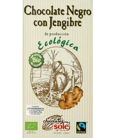 CHOCOLATES SOLE SOL - Dark chocolate with ginger 100 g
