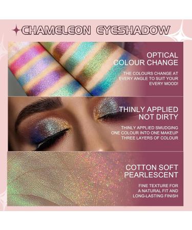 Makeup Eye Shadow Single 12X Girls Sparkly Eye Shadow Single Buildable Reflective Glitter Eyeshadow Single for Travel Daily Travel Parties Picnics - Buy Online on GoSupps.com