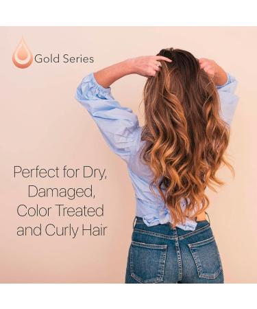 Moroccan Gold Series Deep Hydrating Argan Oil Hair Mask 18.6oz - Sulfate Free Hair Repair Treatment for Dry, Damaged, Color Treated, and Curly Hair - Enriched with Keratin - Natural Formula - Buy Online on GoSupps.com