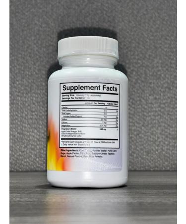 Fit Burn Natural Gummy Supplement with Apple Cider Vinegar & BHB Non-GMO Gluten-Free Dairy-Free Vegetarian Made in The USA - 30 Gummies 1 Month Supply 30 Count (Pack of 1) - Buy Online on GoSupps.com