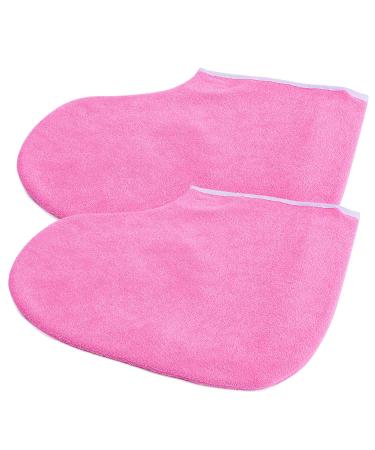 No LIFE Paraffin Wax Gloves & Ankle Boots Set | Moisturizing Foot & Hand Care | Pink Insulated Midfoot | Women's Spa Treatment with Velcro Fastener - Buy Online on GoSupps.com