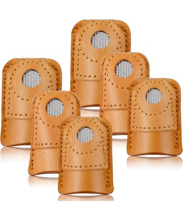 WILLBOND 6 Pieces Sewing Thimble Finger Protector Leather Coin Thimble Pad Thimble Cover for Knitting Sewing Quilting Pin Needles Craft Accessories DIY Sewing Tools  3 Sizes - Buy Online on GoSupps.com