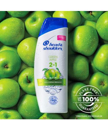 Head & Shoulders Green Apple 2-in-1 Anti-Dandruff Shampoo & Conditioner 13.5 Fl Oz - Buy Online on GoSupps.com