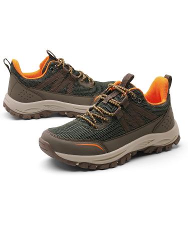 NORTIV 8 Kids Hiking Shoes - Outdoor Lightweight Sneakers for Boys and Girls (Size 1 Little Kid, Army Green) - Buy Online on GoSupps.com