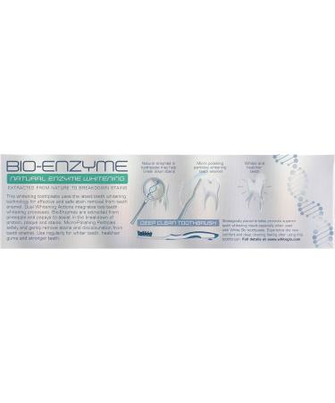 White Glo Bioenzyme 24 Hour Whitening Toothpaste - Dual Whitening Action Fluoride-Enriched Natural Enzyme Technology for Stain Removal - 5.3 oz - Buy Online on GoSupps.com