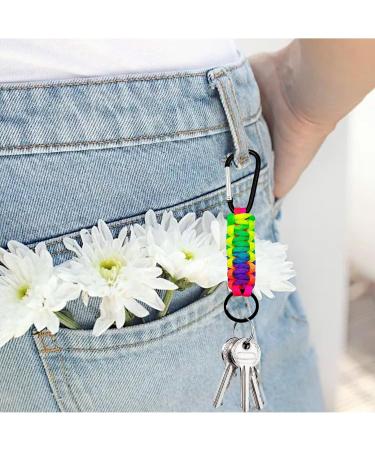Buy Megyad 10-Piece Paracord Karabiner Set - Colorful Black Green & Khaki Braided Lanyards for Outdoor Camping & Fishing | Top Quality Clips - Buy Online on GoSupps.com