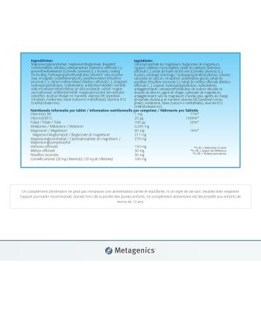 MetaSleep Facilitates Sleeping Promotes Restful Sleep Food Supplement 60 Tablets Economical Format 2 Months - Buy Online on GoSupps.com