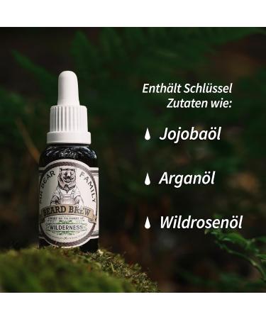 MR Bear Family Wilderness Beard Oil for Men - Nourishing Jojoba & Argan Oil - Supports Beard Growth & Moisturizes - 60ml (1 Pack) - Buy Online on GoSupps.com