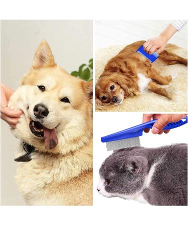 Flea Comb 3PCS Flea Comb for Dogs Cats Cat Dog Grooming Comb Flea Removal Lice Combs Fine Tooth Comb Grooming Set Remove Float Hair Tear Marks Tick Removal Tool - Buy Online on GoSupps.com