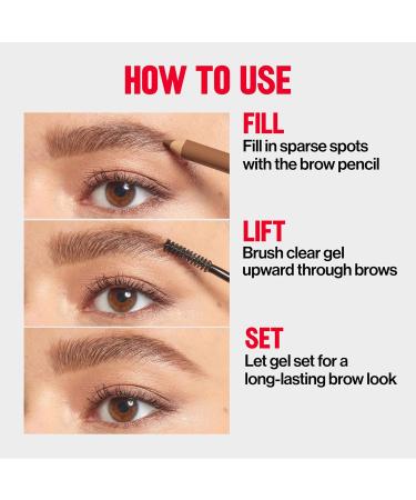 Revlon ColorStay Brow Fantasy 104 Dark Brown - All In One Eyebrow Powder Pencil & Shaping Gel | Smudge-Proof 16HR Long-Lasting Full Brows - Buy Online on GoSupps.com