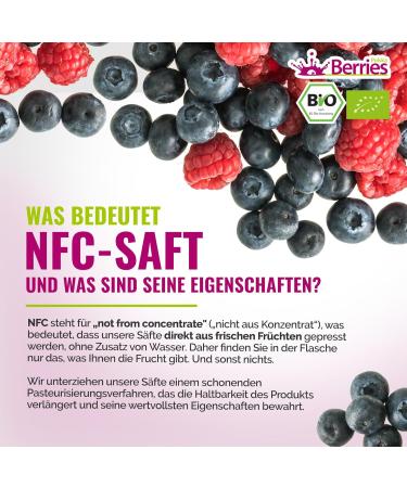 Organic Sauerkirsch Juice 6 Pack | 100% Pure Cold-Pressed Sour Cherry | Vegan & Non-GMO | Berriesolska 250ml - Buy Online on GoSupps.com