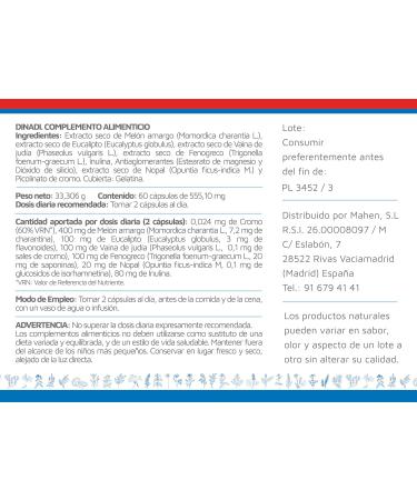  Laboratorios Mahen Dinadi 60 capsules - Buy Online on GoSupps.com