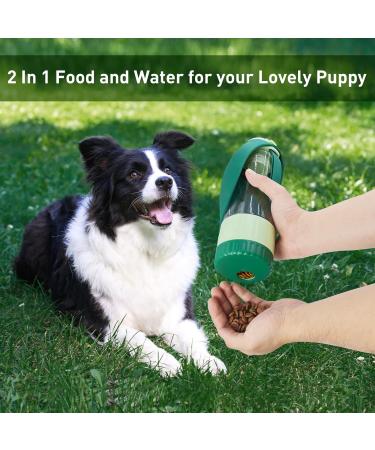 Blanlody Leak-Proof 600ml Drinking Bottle for Dogs | Travel Water Bottle & 190ml Feed Dispenser - Perfect for Pets on the Go - Blue - Buy Online on GoSupps.com